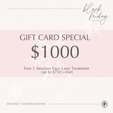 $1000 Gift Card (1 Free Aerolase face laser treatment)
